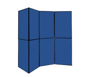 Fold Away Panel Display Boards | Blue | Magiboards