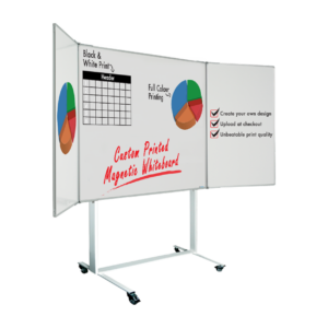 Mobile Winged Printed Whiteboards