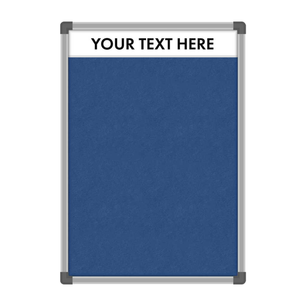 Felt Notice Boards With Custom Printed Header 14 Colours Magiboards