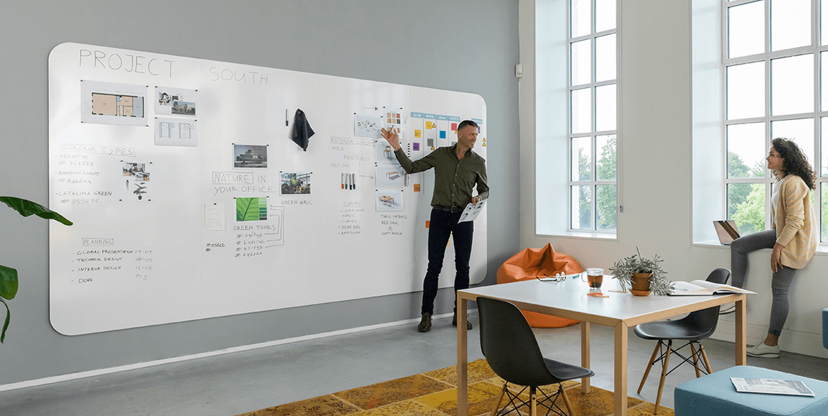 How To Create a Large Magnetic Whiteboard Wall Newsroom