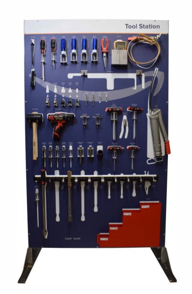 <div class="h4"><B>Freestanding Tool Station Shadow Board</B></div><div class="caption-text">Custom designed freestanding Tool Station can be placed on production lines in a fixed position to eliminate wasted time looking for tools  </div>