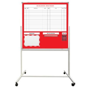 Mobile Red Tag Station Status Tracker Whiteboard