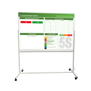 Mobile 5S Standardization Whiteboard 180 x 120 cm