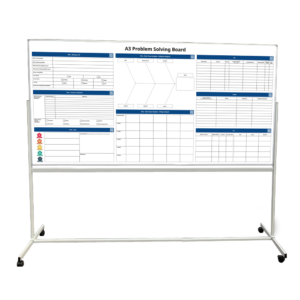 Mobile A3 Problem solving whiteboard 240 x 120 cm