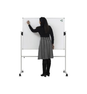 Magnetic Standing Dry Erase Board with Wheels - Choose Size