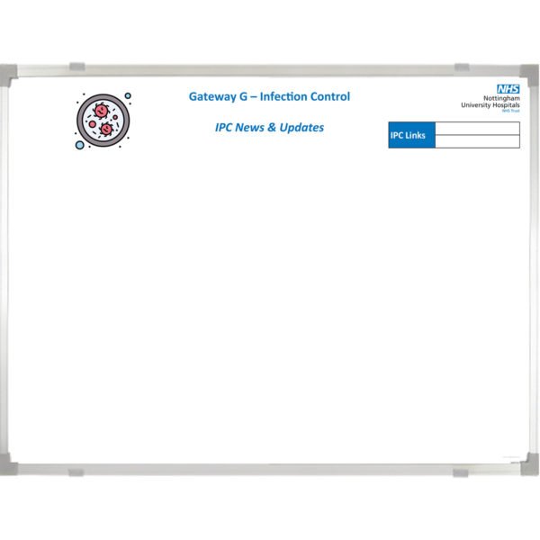 <div class="h4"><B>IPC Custom Printed Wall Fix Whiteboard</B></div><div class="caption-text">A 120 x 90 cm Infection Prevention and Control Customised whiteboard to prevent and control infections. </div>