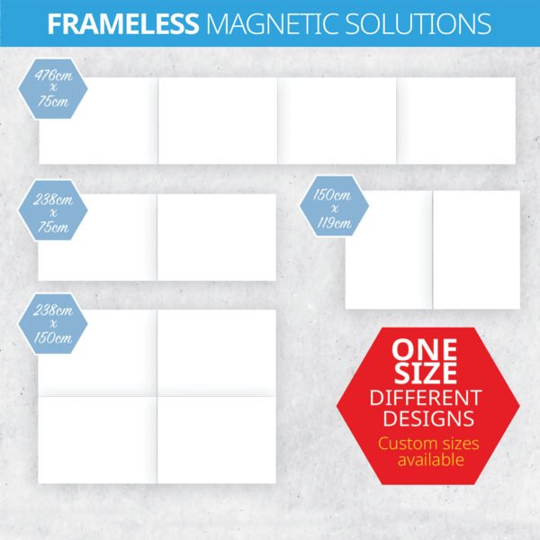 Pro Eco Frameless Magnetic Whiteboards