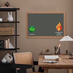 MagiSafe FRB Fire Rated Notice Boards | Light Wood Effect Frame