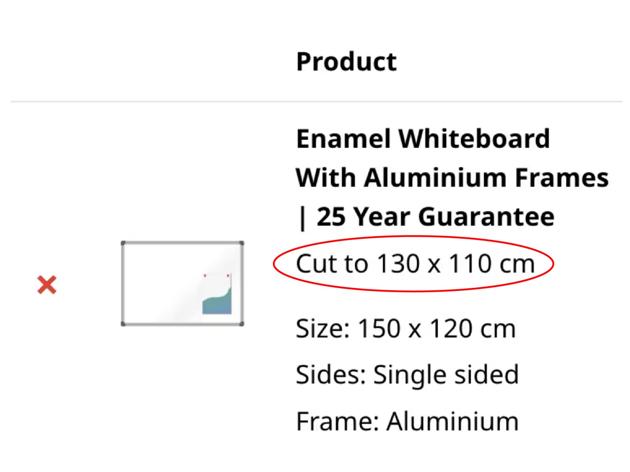 Custom Size Info Guide For Whiteboards And Notice Boards